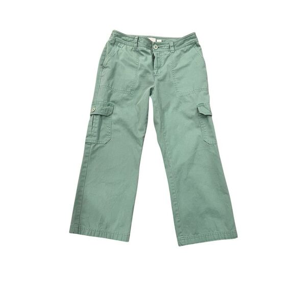 Caslon Pants - Women's Sage Green Cargo Wide-Leg Pants